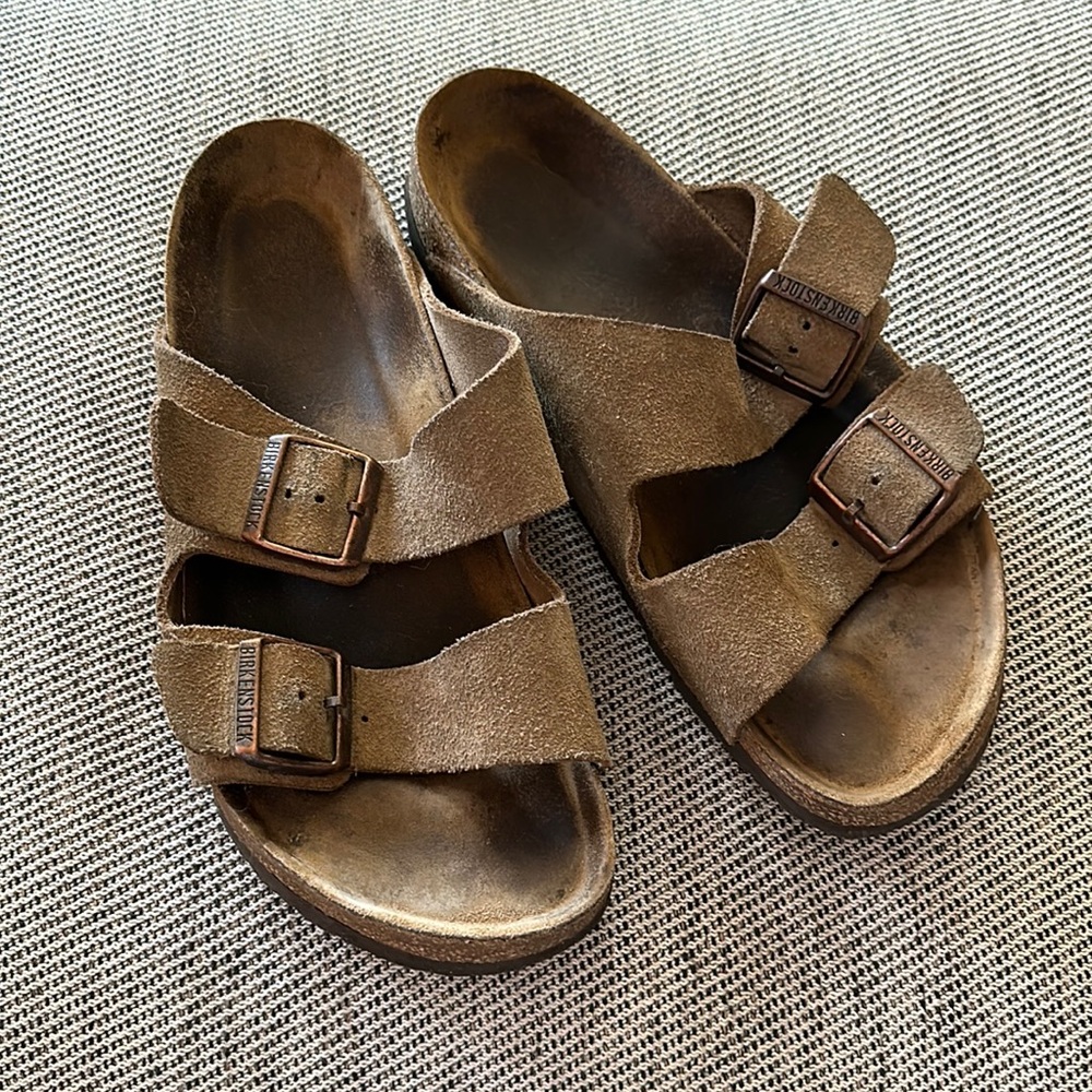 Birkenstock Arizona taupe suede sandals - 39